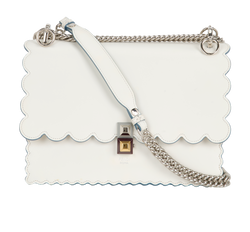 Kan I Shoulder Bag, Leather, White, 8BT283, 3*